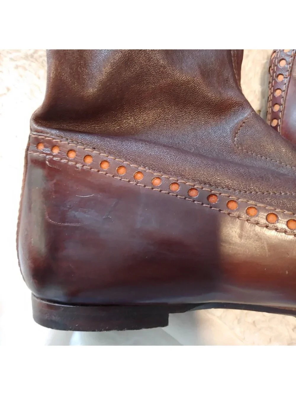Henry Beguelin Handmade Italy Leather Victorian Artisan Granny Boots Steampunk